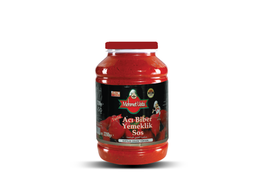 Acı Biber Salçası Cam Pet 1600 GR Koli