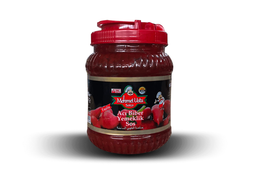Acı Biber Yemeklik Sosu Pet 1600 GR Koli