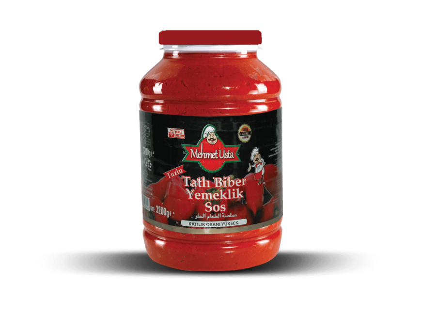 Tatlı Biber Salçası Cam Pet 3200 GR Koli